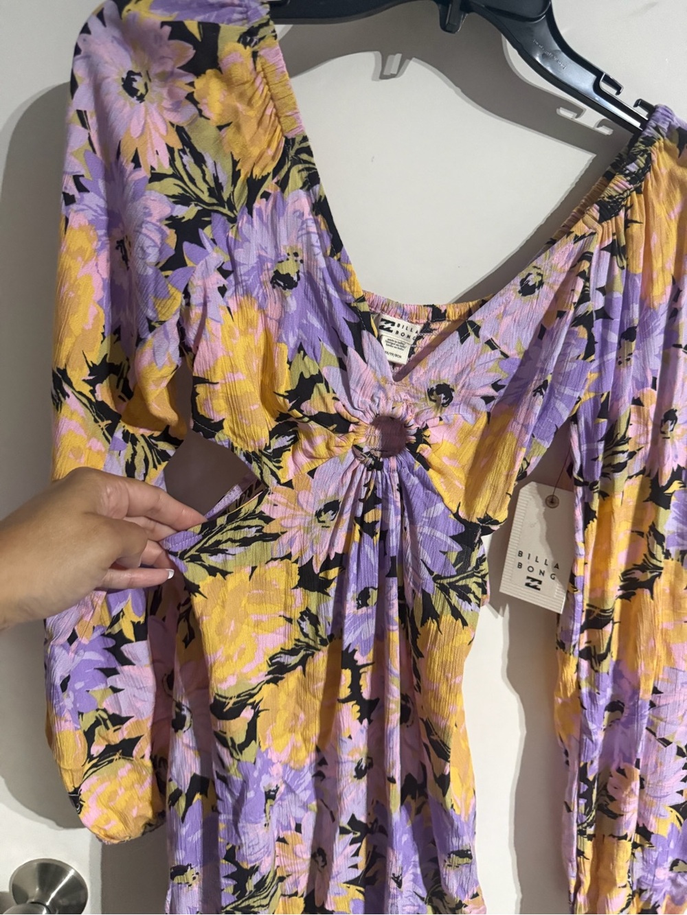 BNWT Women’s Billabong Last Call Mini Open Sides Mini Dress Size XS - Picture 2 of 7